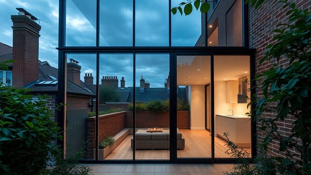 Glass Extension Walls Stamford Hill