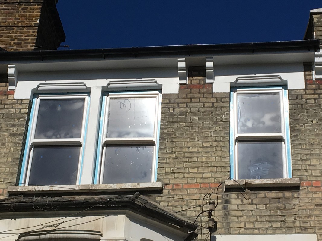 New uPVC sash windows fitted on Victorian terrace in Stamford Hill